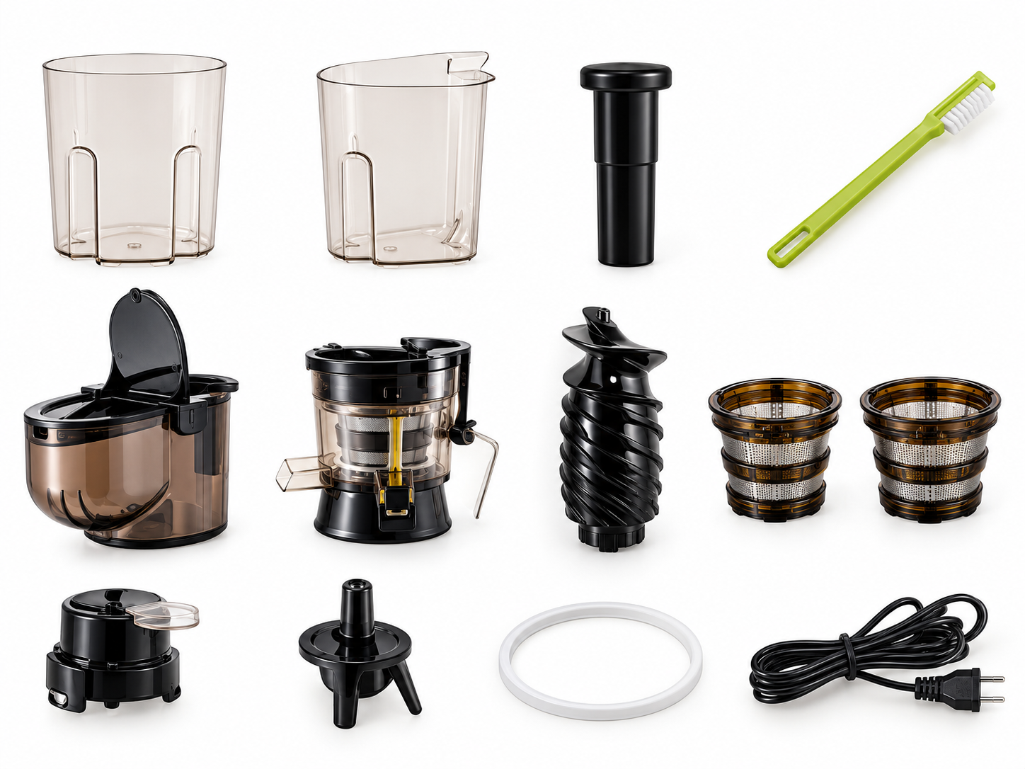 The 13 parts of the Pajca CS750 laid out flat